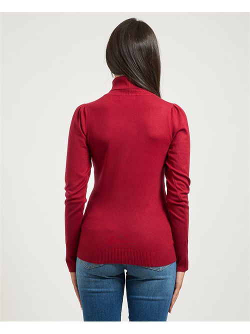 Dolcevita donna Yes Zee con maniche a sbuffo YES ZEE | M038-RU000562